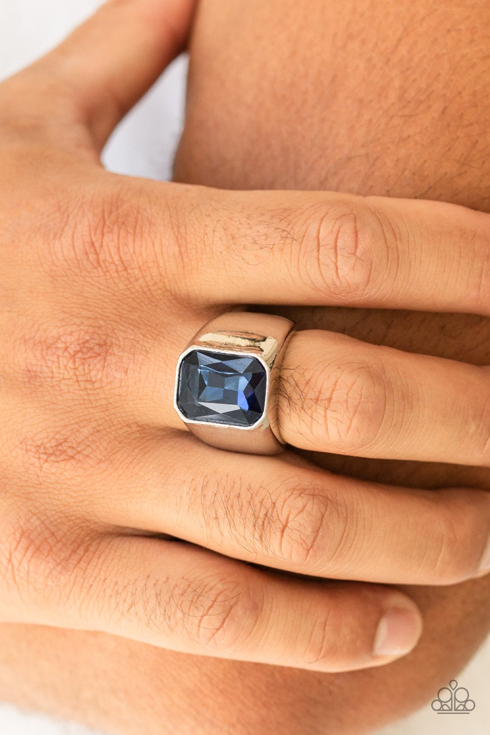 Scholar-blue-Paparazzi mens ring