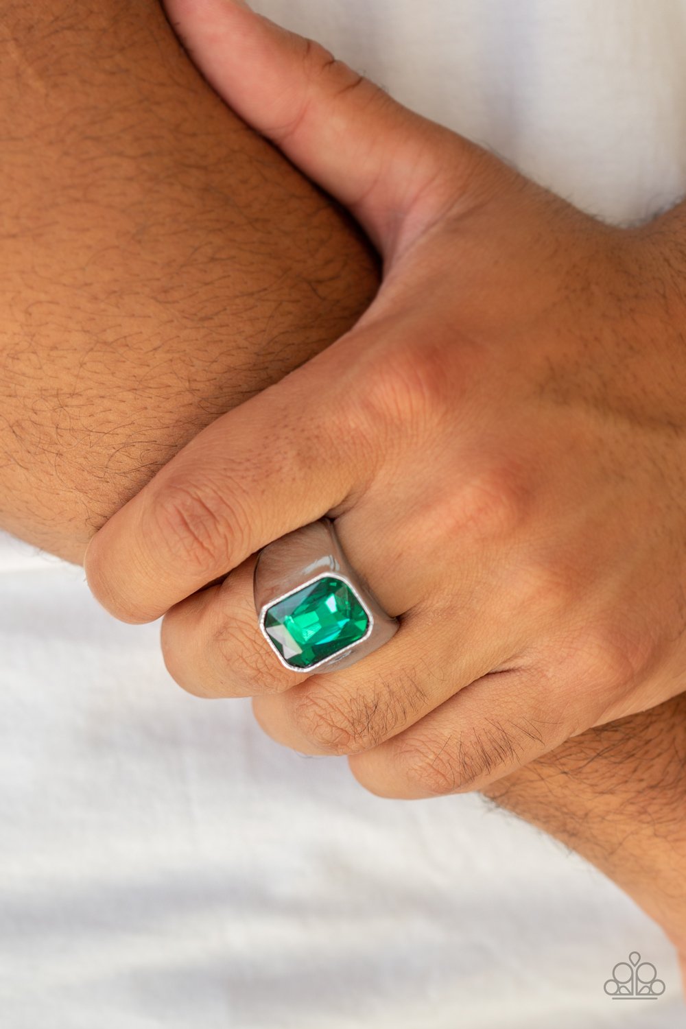Scholar-green-Paparazzi mens ring