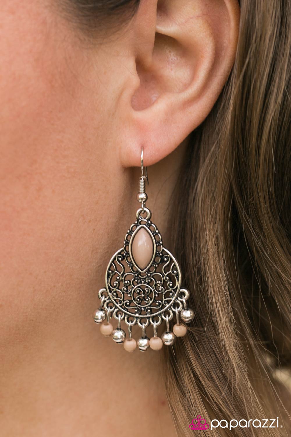 Scuba in Aruba - brown - Paparazzi earrings