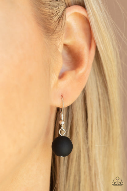 Sea Glass Wanderer - black - Paparazzi necklace