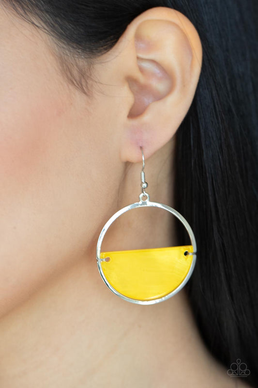 Seashore Vibes - yellow - Paparazzi earrings