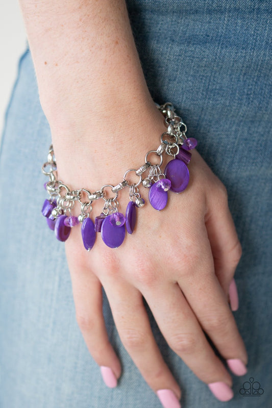 Seashore Sailing-purple-Paparazzi bracelet