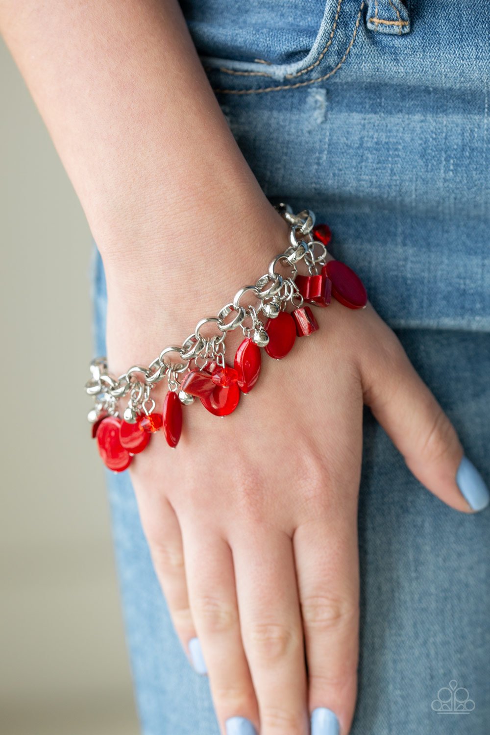 Seashore Sailing-red-Paparazzi bracelet