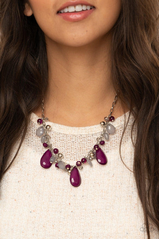 Seaside Solstice - purple - Paparazzi necklace