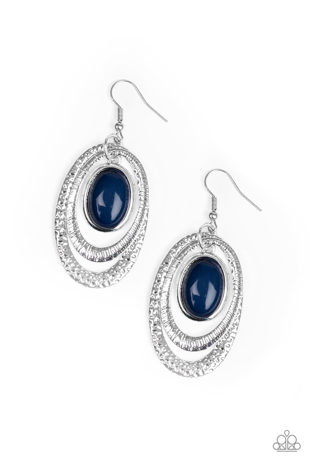 Seaside Spinster - blue - Paparazzi earrings