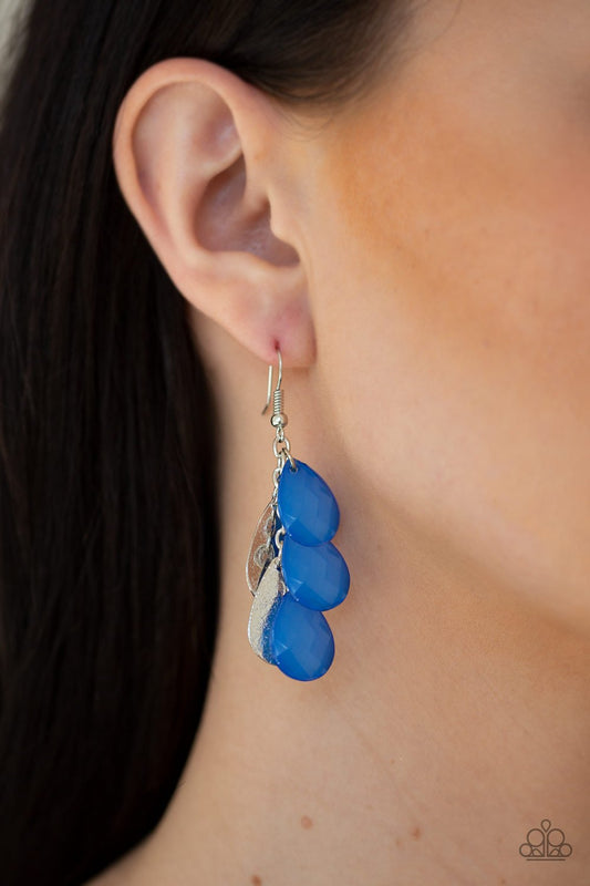 Seaside Stunner-blue-Paparazzi earrings