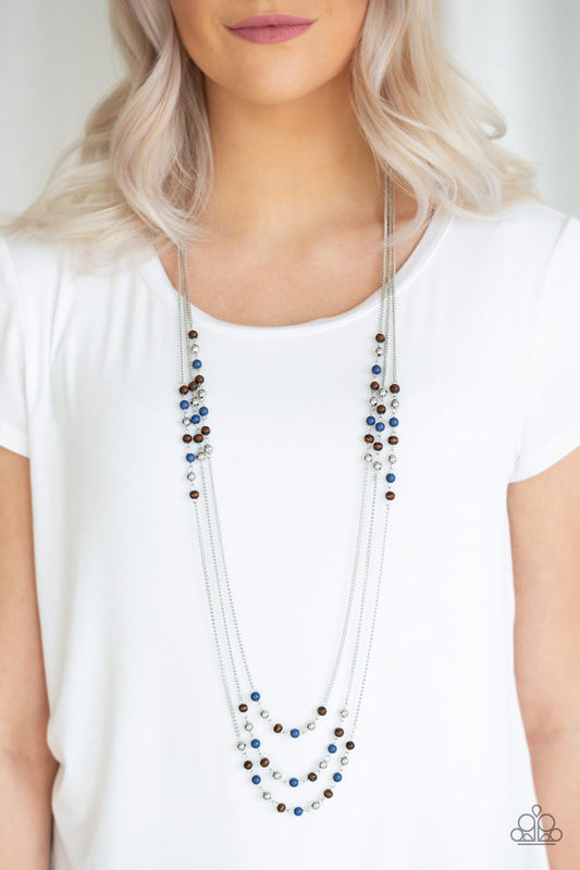 Seasonal Sensation - blue - Paparazzi necklace