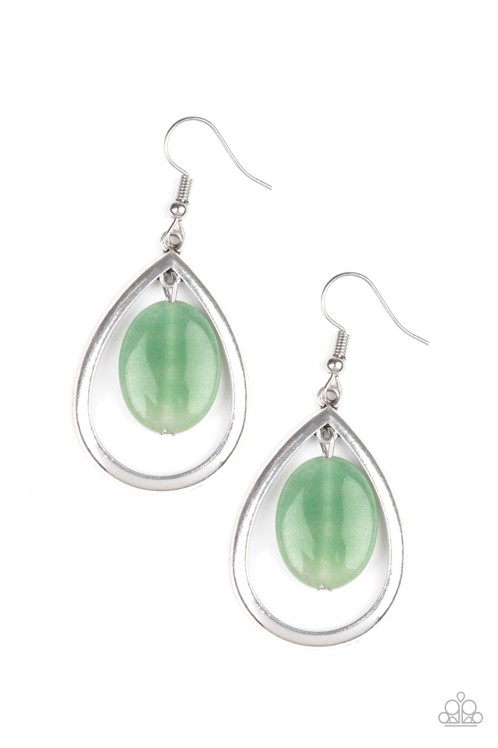 Seasonal Simplicity - green - Paparazzi earrings