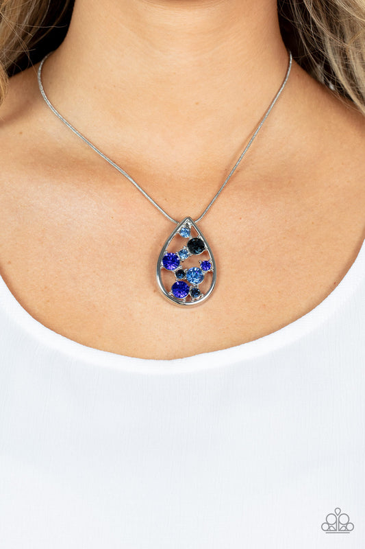 Seasonal Sophistication - blue - Paparazzi necklace