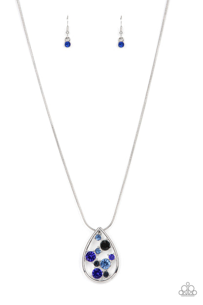 Seasonal Sophistication - blue - Paparazzi necklace