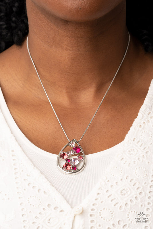 Seasonal Sophistication - pink - Paparazzi necklace