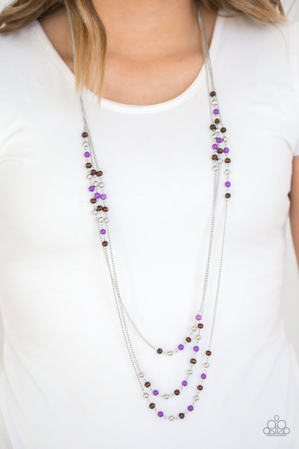 Seasonal Sensation-purple-Paparazzi necklace