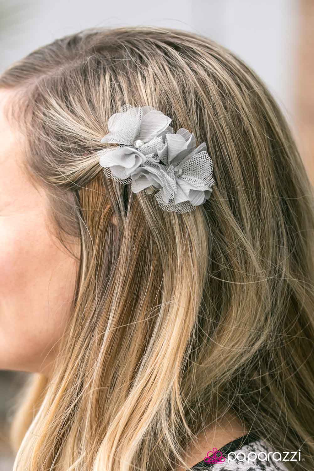 Second Chance - Silver - Paparazzi hair clip