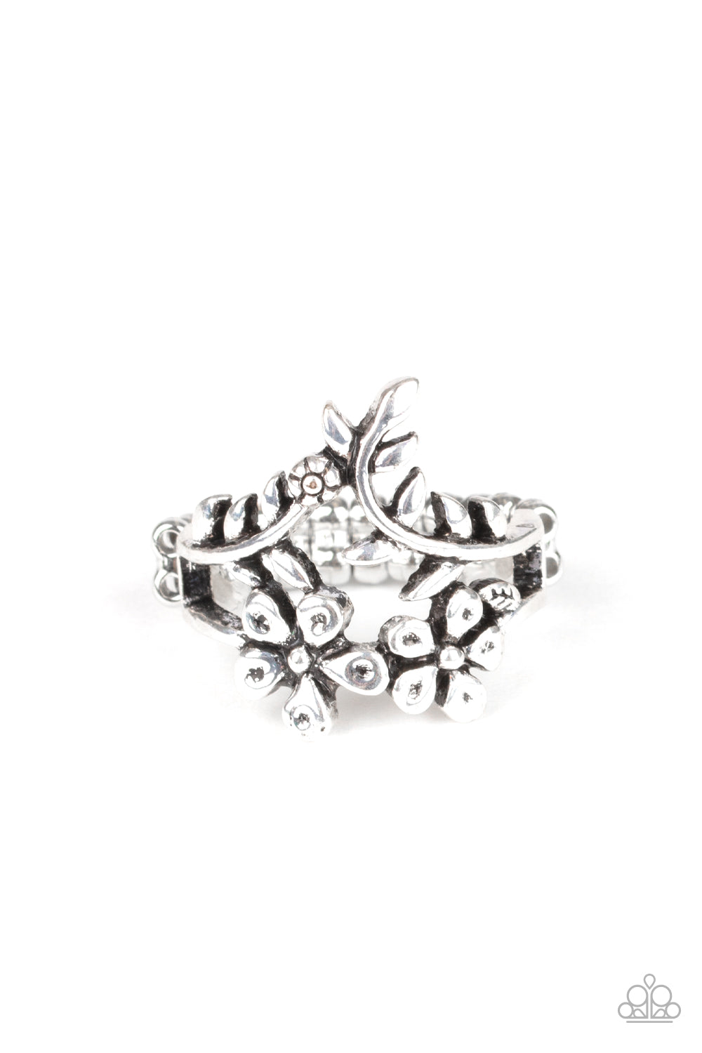 Secret Eden - silver - Paparazzi ring