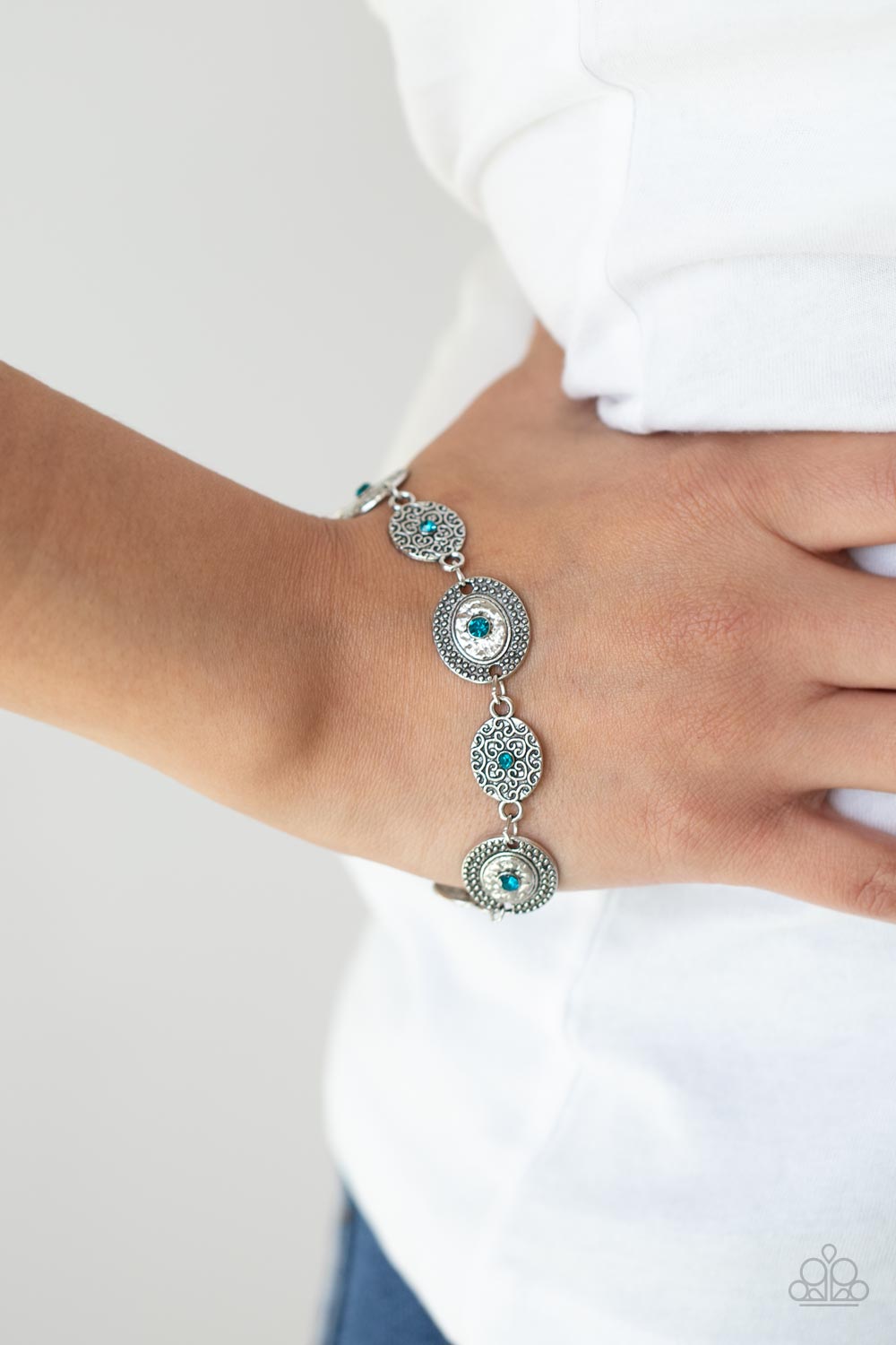 Secret Garden Glamour - blue - Paparazzi bracelet