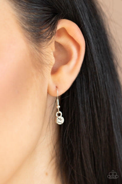 Secret Shimmer - yellow - Paparazzi necklace