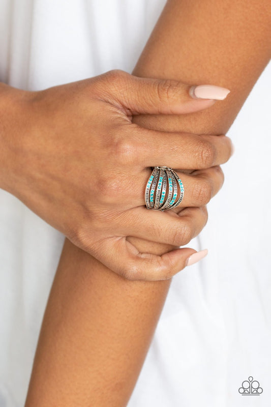 Securing My Finances-blue-Paparazzi ring