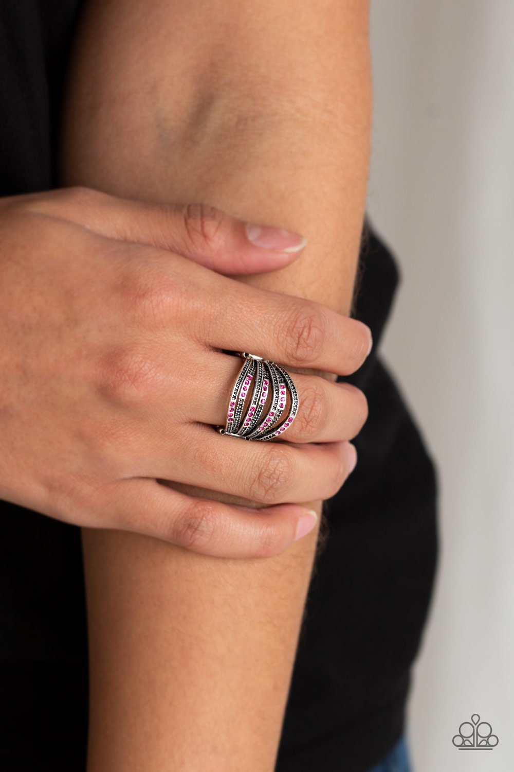 Securing My Finances-pink-Paparazzi ring