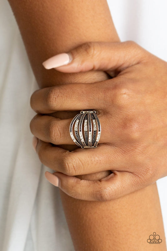 Securing My Finances-white-Paparazzi ring