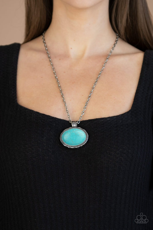Sedimentary Colors-blue-Paparazzi necklace