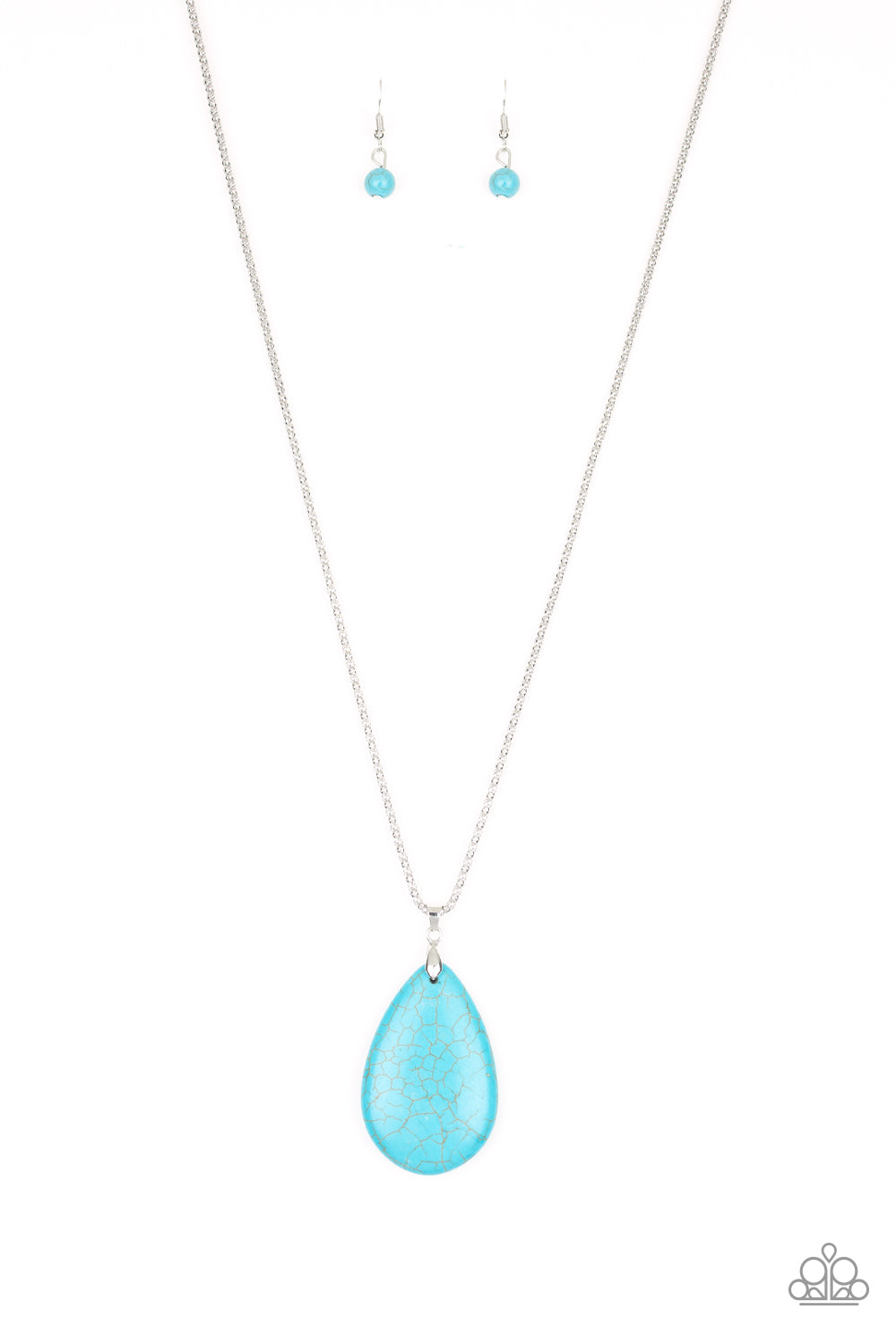 Sedona Sandstone - blue - Paparazzi necklace