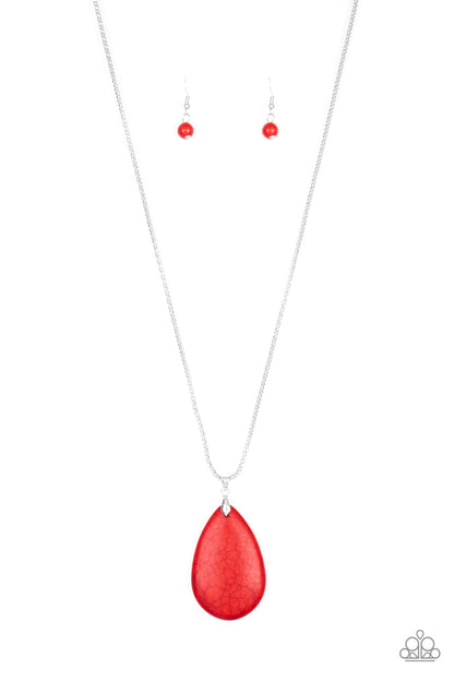 Sedona Sandstone - red - Paparazzi necklace – JewelryBlingThing