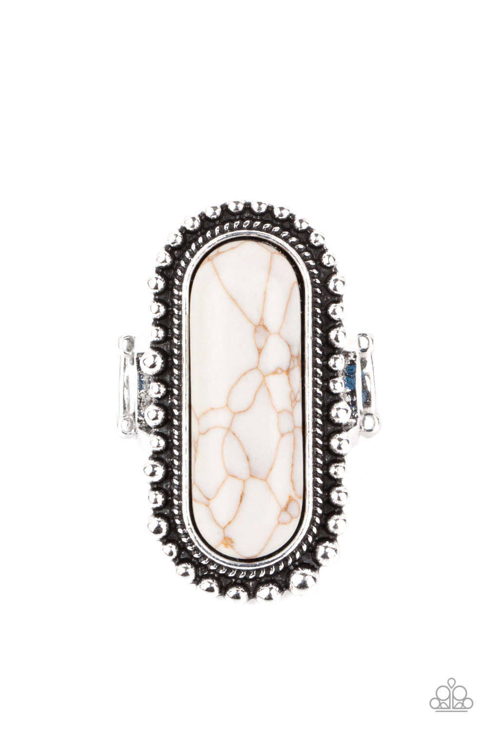 Sedona Scene - white - Paparazzi ring