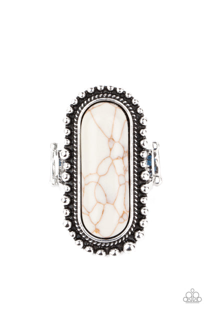 Sedona Scene - white - Paparazzi ring