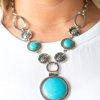 Sedona Drama-blue-Paparazzi necklace