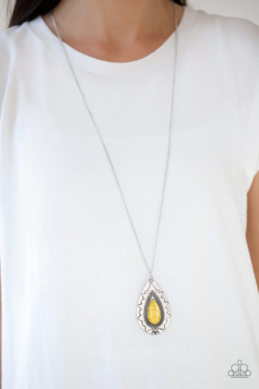 Sedona Solstice - yellow - Paparazzi necklace