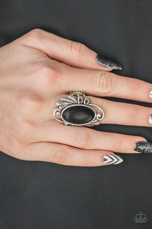 Sedona Sunset-black-Paparazzi ring
