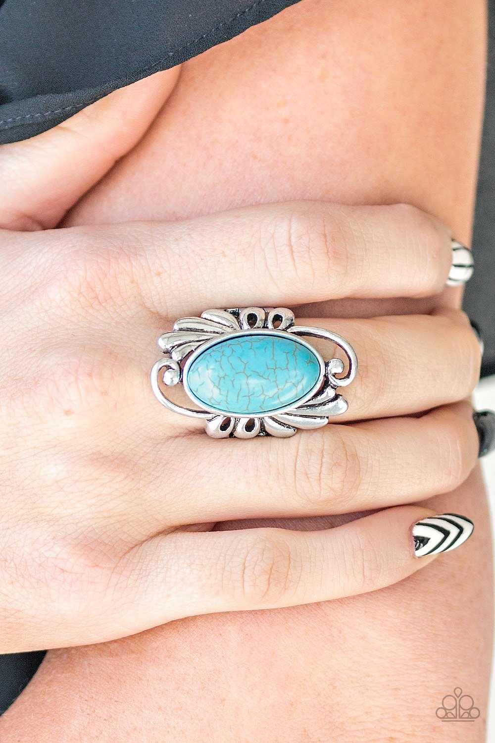 Sedona Sunset-blue-Paparazzi ring