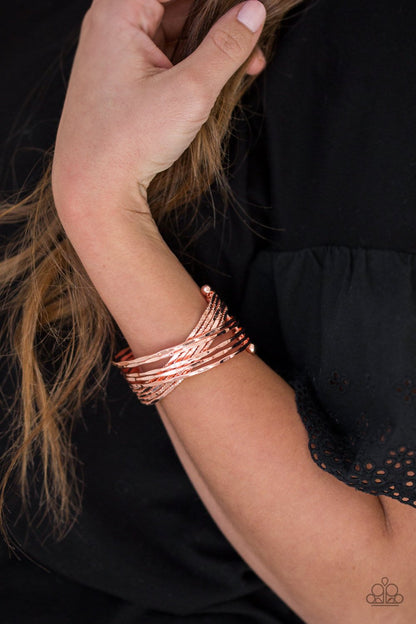 See a Pattern-copper-Paparazzi bracelet