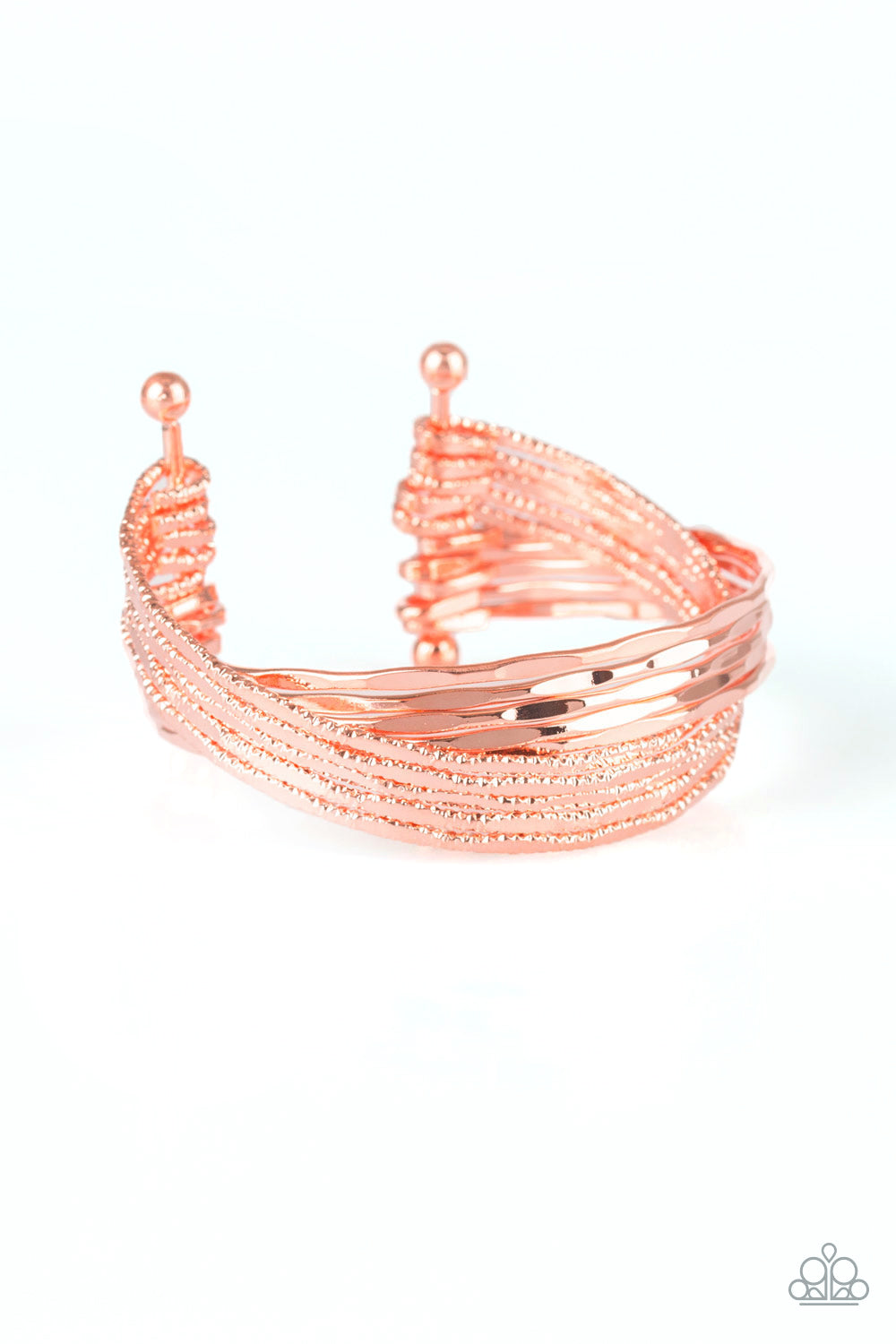 See a Pattern - copper - Paparazzi bracelet
