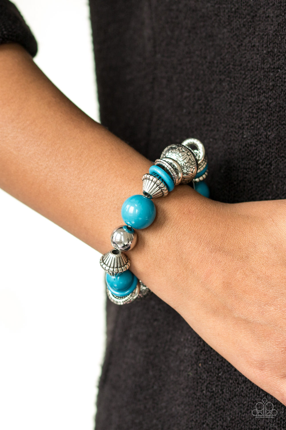 Seize the Season - blue - Paparazzi bracelet