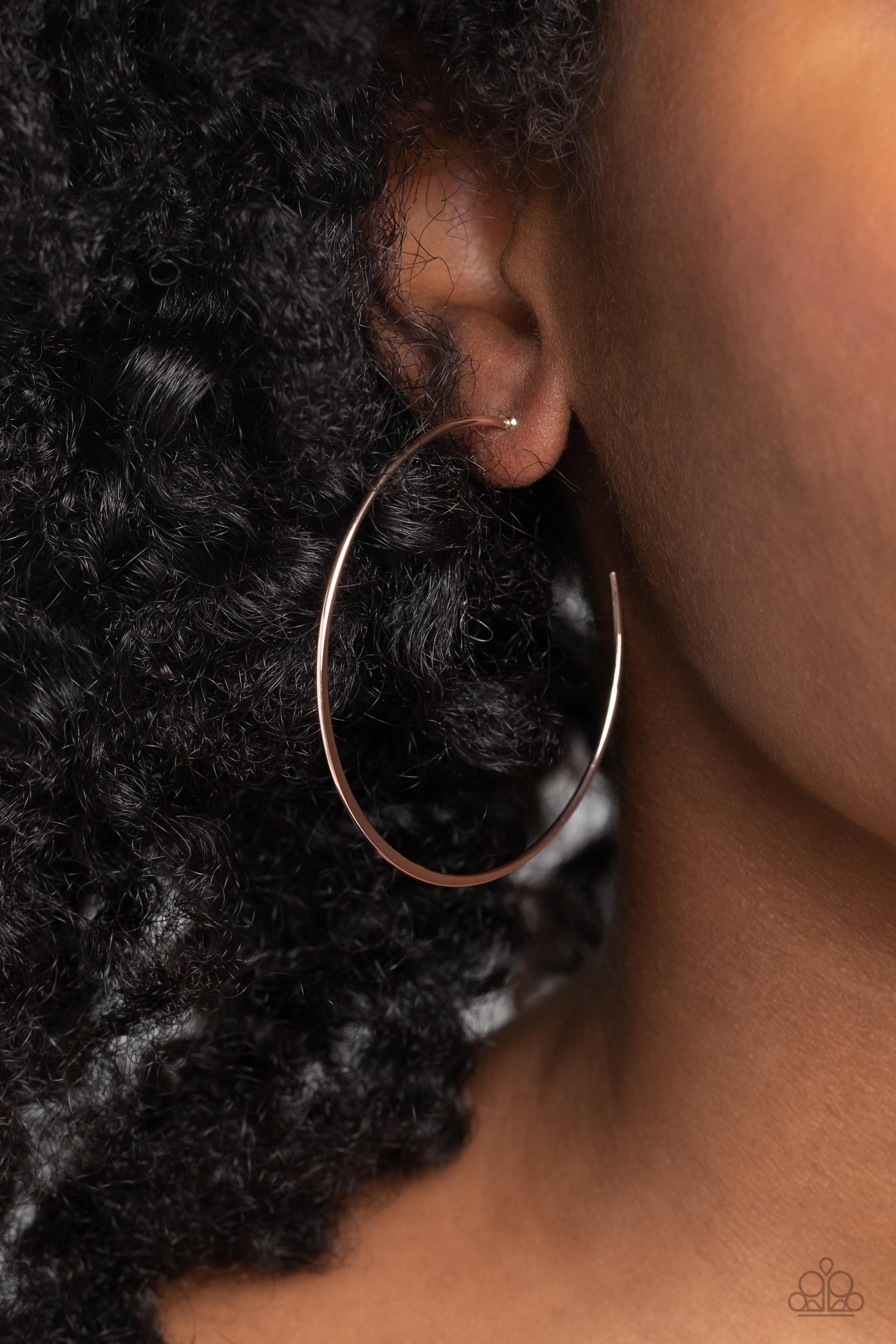 Seize the Sheen - rose gold - Paparazzi earrings