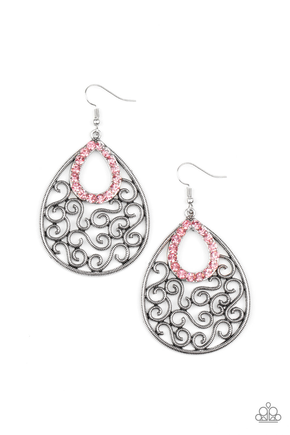 Seize the Stage - pink - Paparazzi earrings