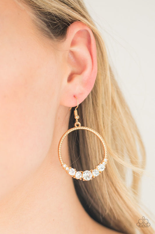 Self Made Millionaire - gold - Paparazzi earrings