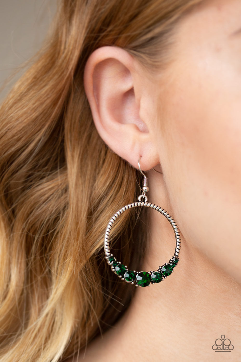 Self Made Millionaire - green - Paparazzi earrings