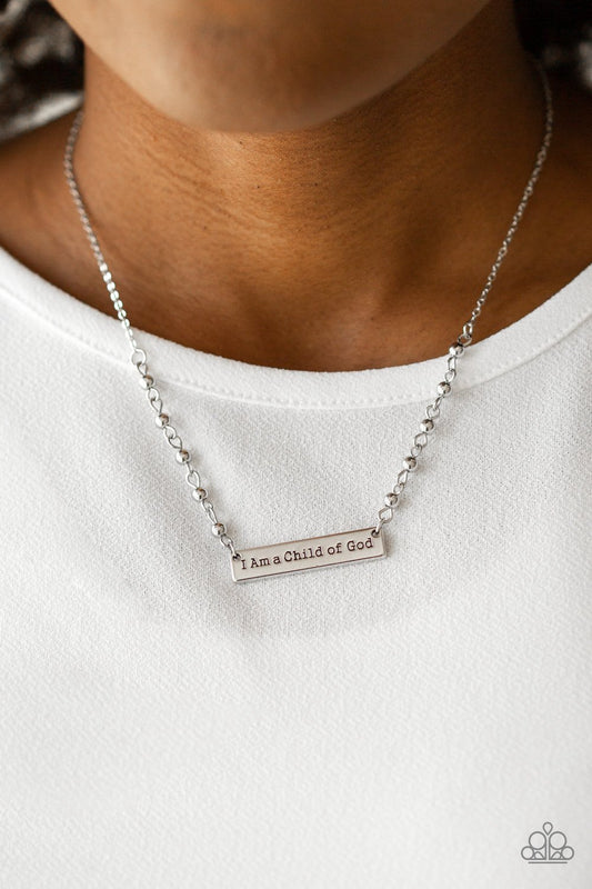 Send Me An Angel - silver - Paparazzi necklace