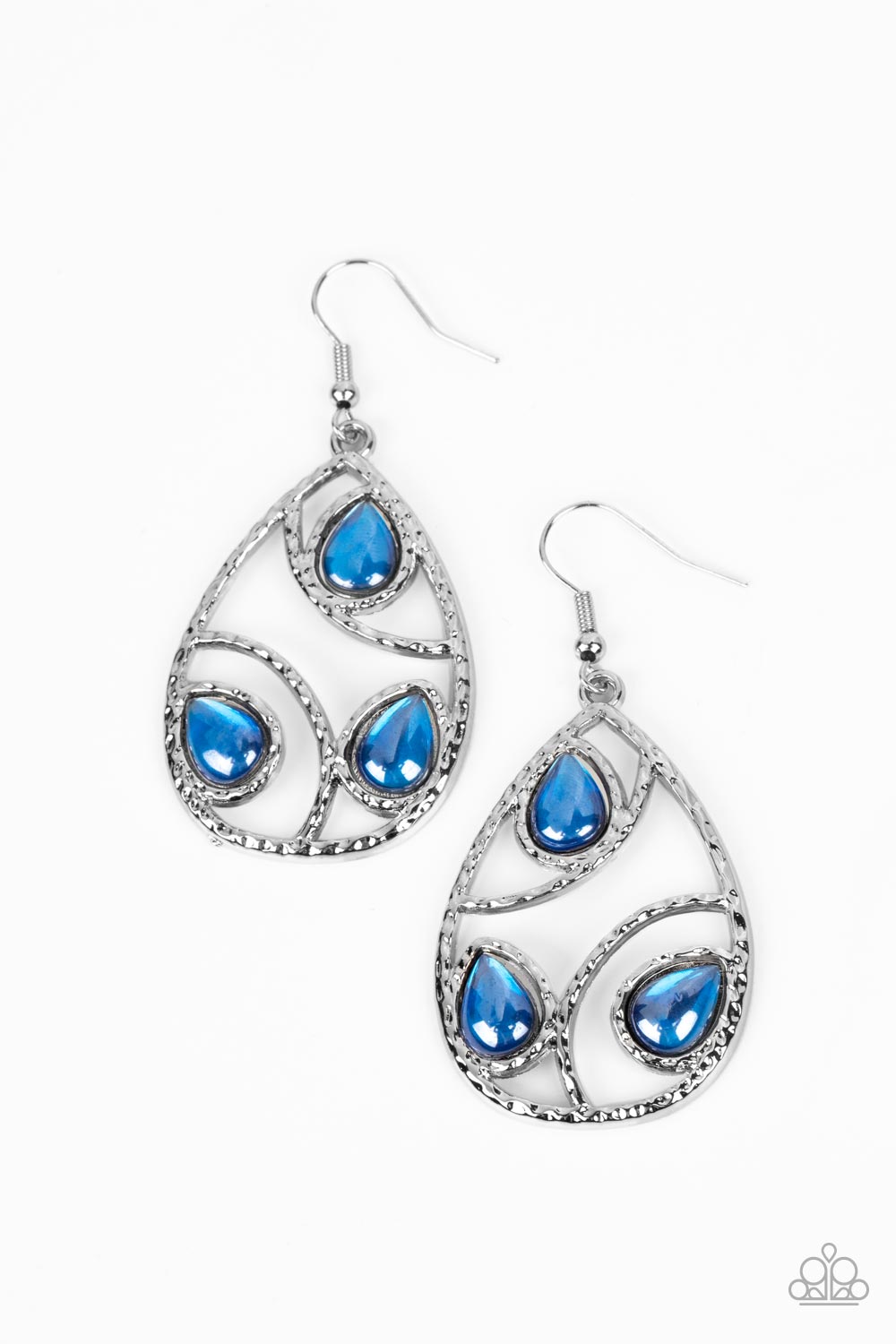 Send the BRIGHT Message - blue - Paparazzi earrings