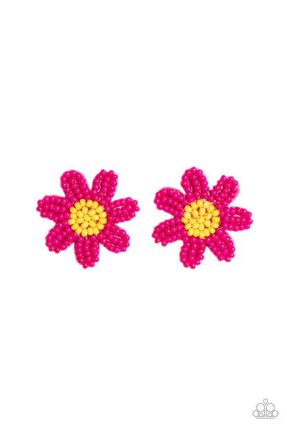 Sensational Seeds - pink - Paparazzi earrings