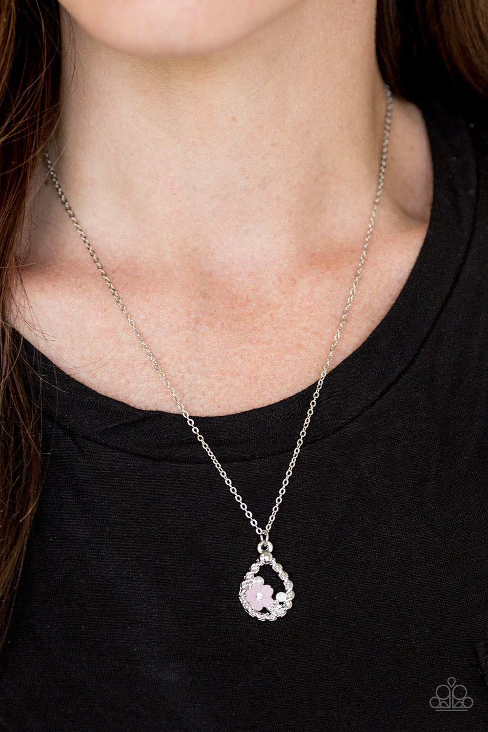 Serene Spring Showers - pink - Paparazzi necklace
