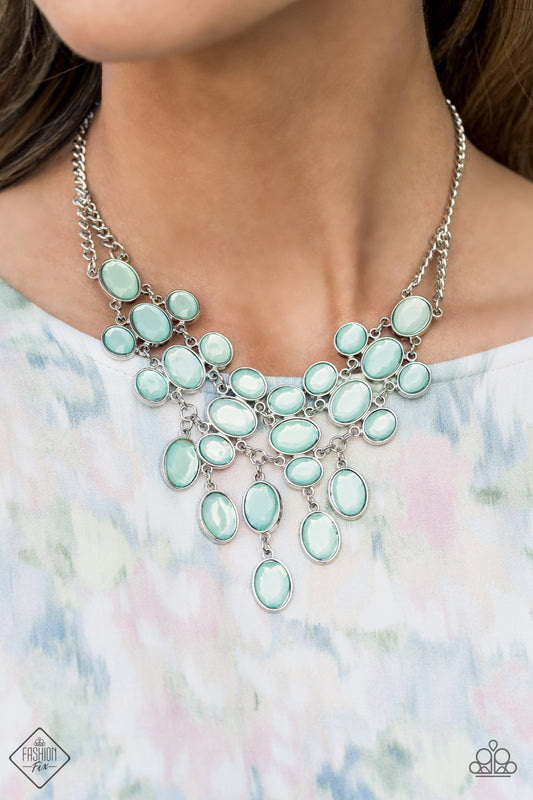 Serene Gleam - blue - Paparazzi necklace 