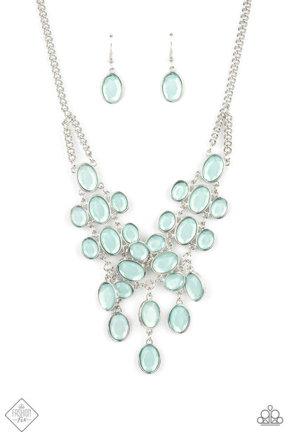 Serene Gleam - blue - Paparazzi necklace 