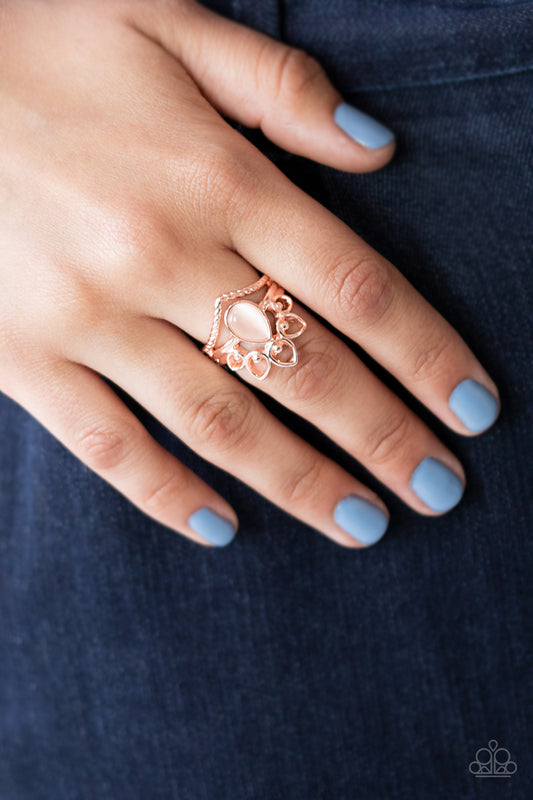 Serene Scene - rose gold - Paparazzi ring