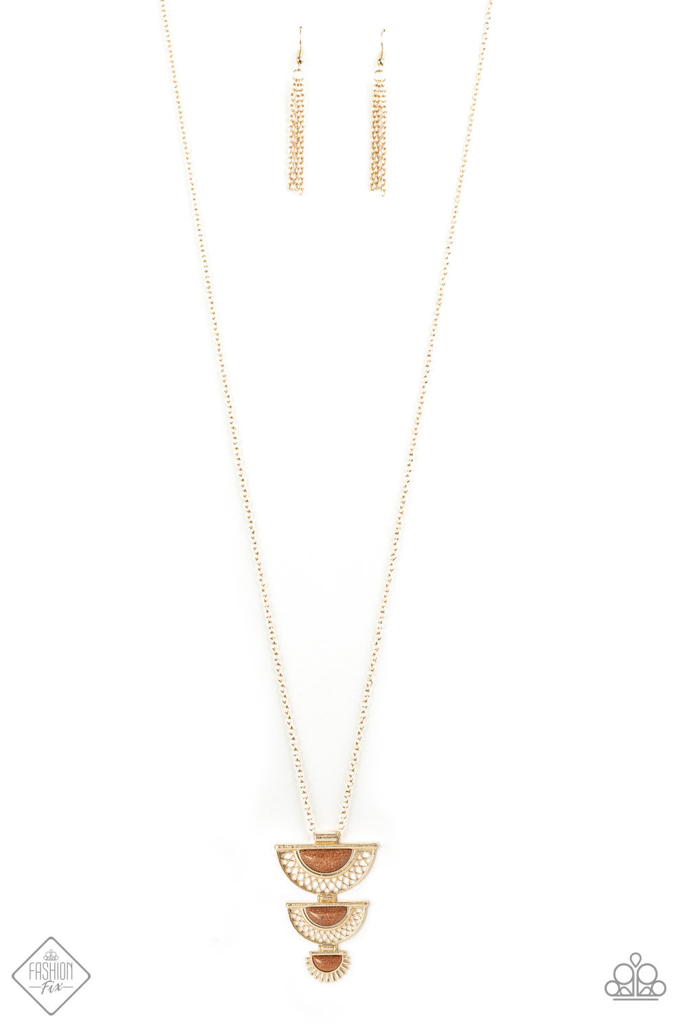 Serene Sheen - gold - Paparazzi necklace