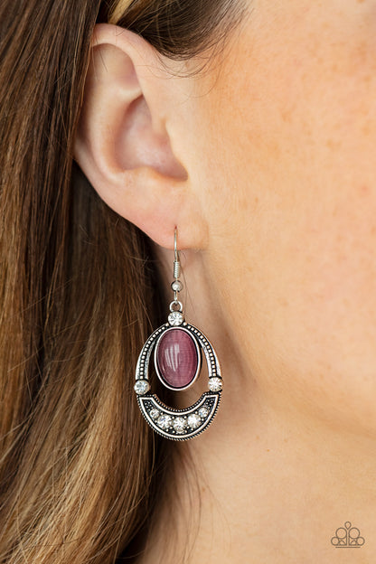 Serene Shimmer - purple - Paparazzi earrings