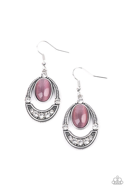 Serene Shimmer - purple - Paparazzi earrings
