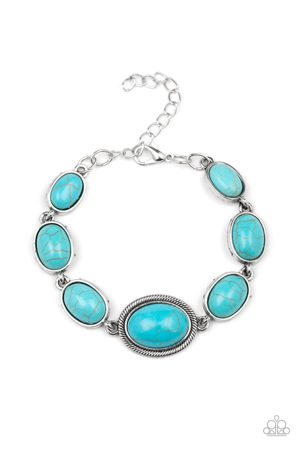 Serene Stonework - blue - Paparazzi bracelet